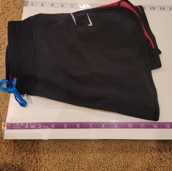 NIKE NEON LOGO BLACK & HOT PINK SKORT, SZ SMALL - Picture 8 of 8